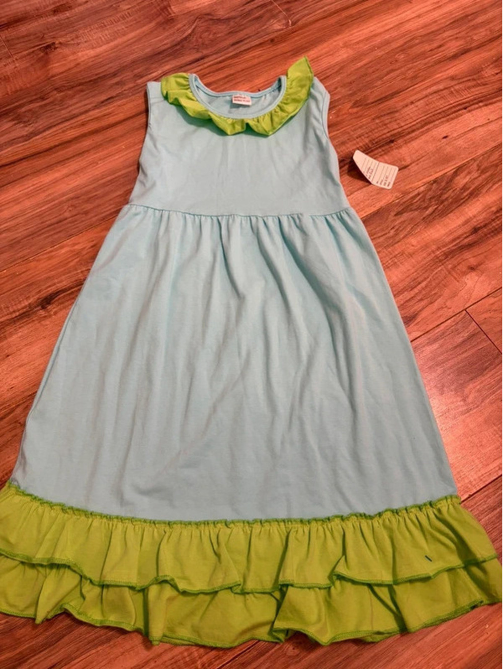 Boutique Green and Blue Dress